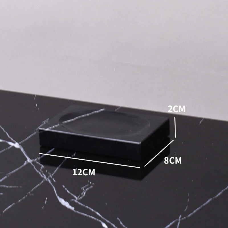 Nero Marquina Marble Bath Set