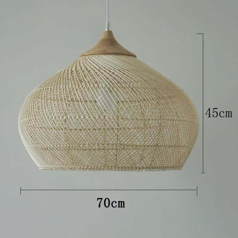Southeast Asian Rattan Lamps Handmade Pendant