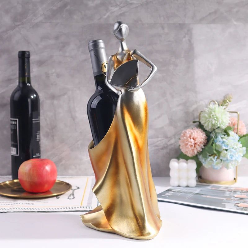 European Style Wine Rack Girl