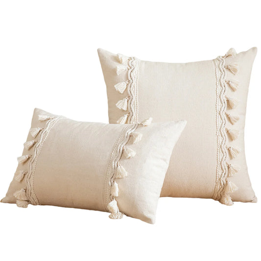Tufted Tassel Cushion Cover