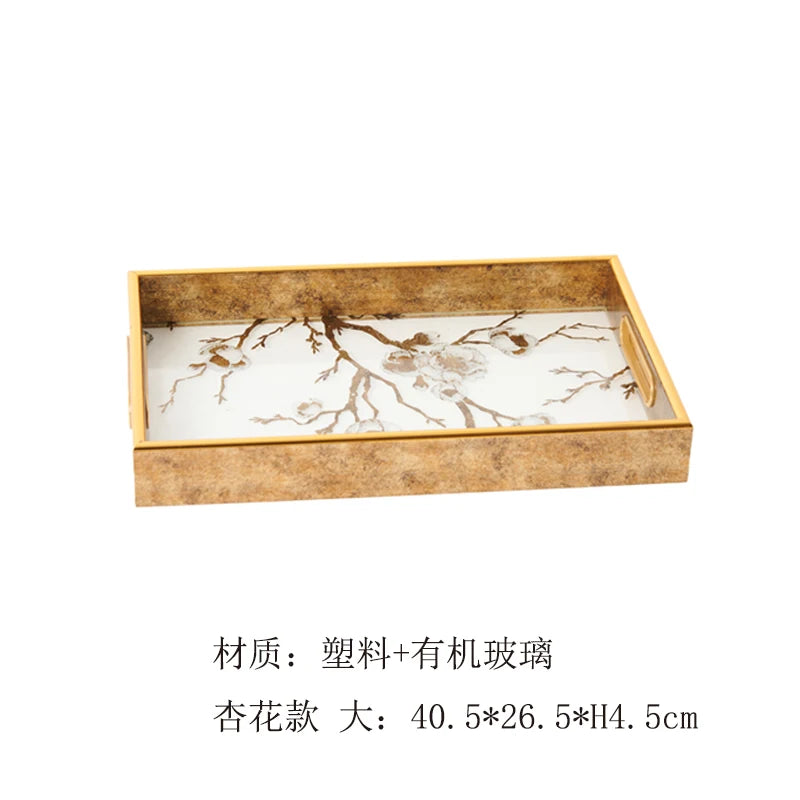 Gilded Branch Tray