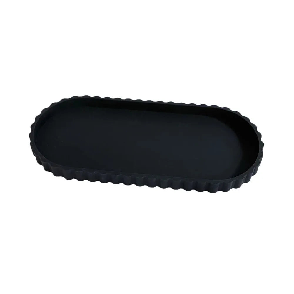Oval Lace Marble Tray
