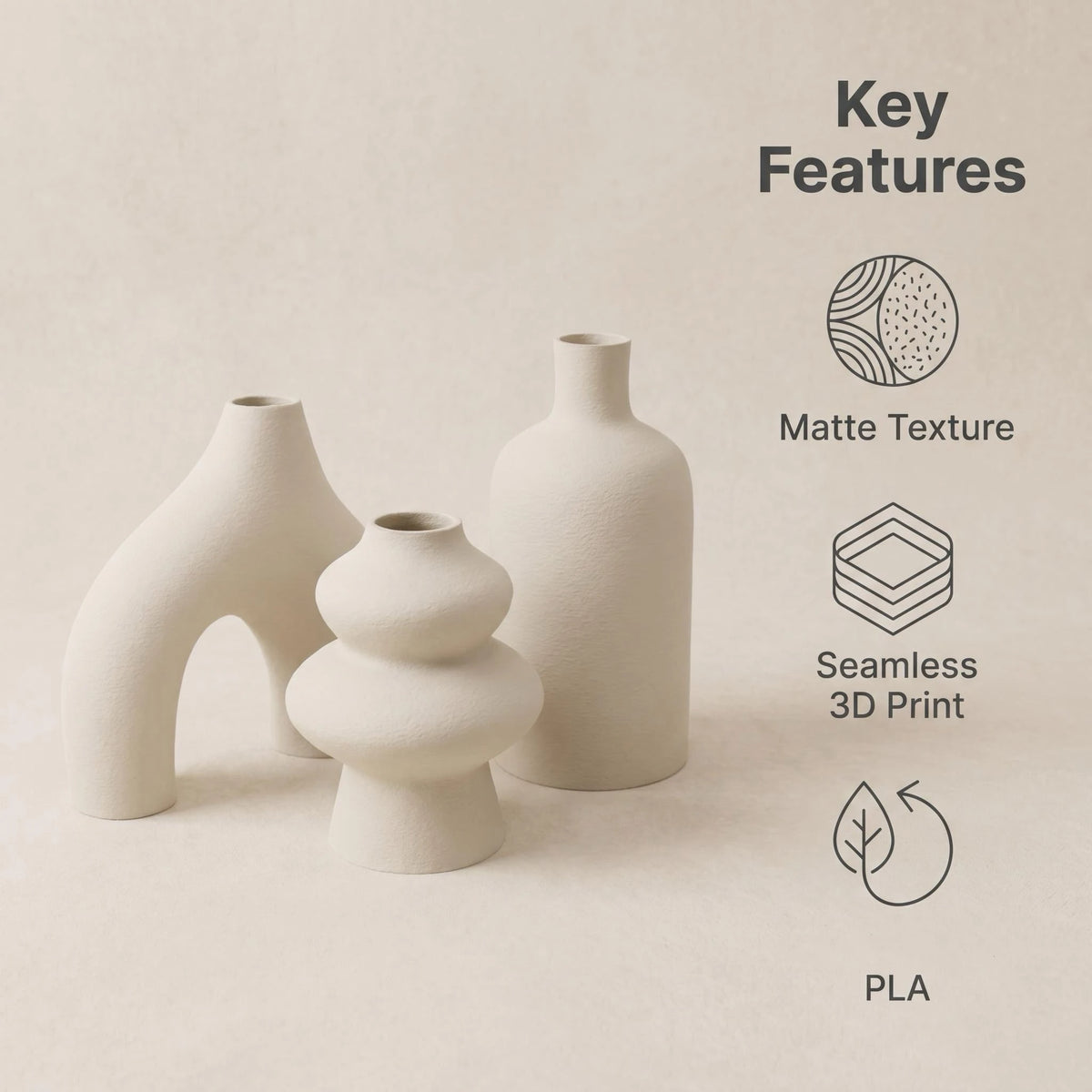 Wabi Sabi Vase Trio