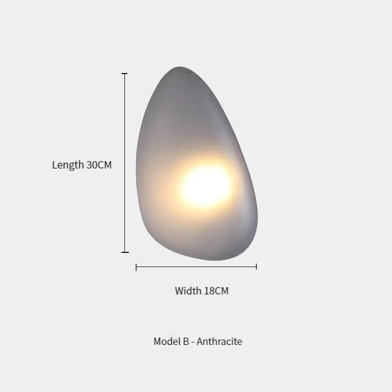 Nordic Designer Wall Lamp Pebble