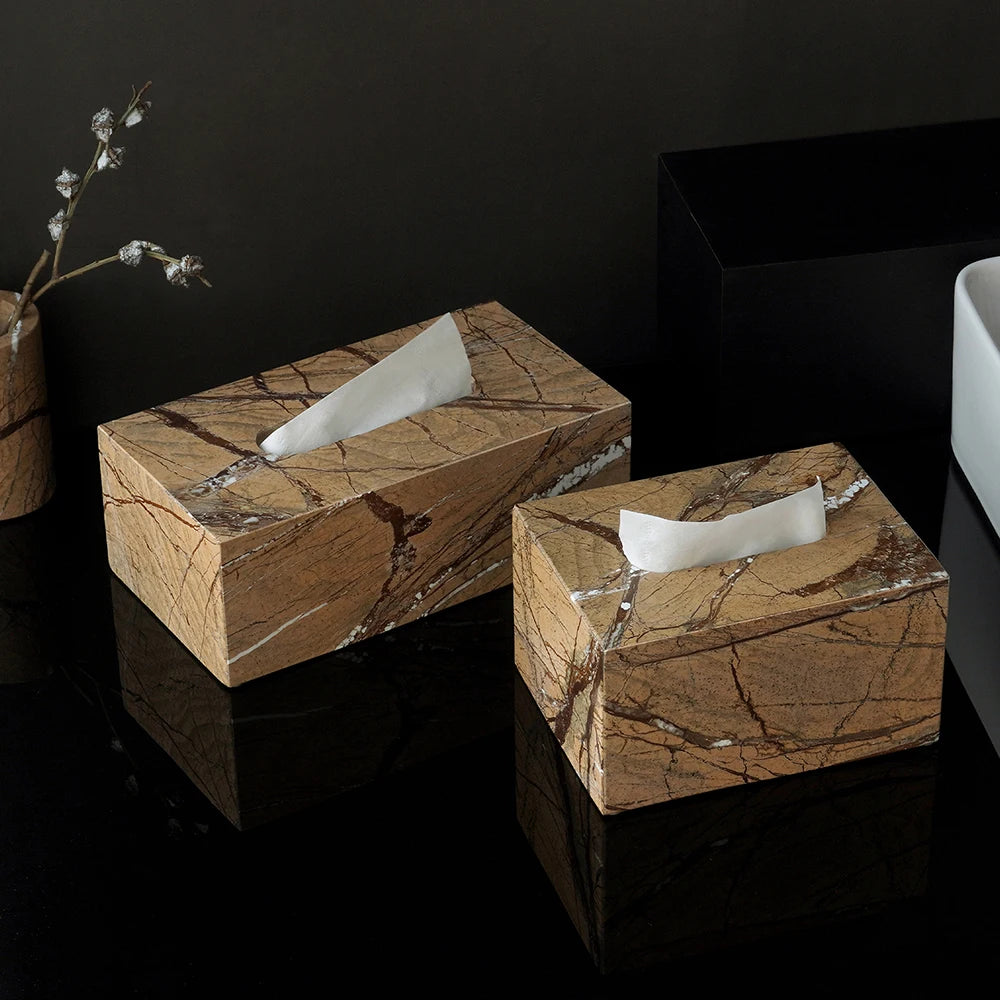 Rainforest Brown Marble Bath Set