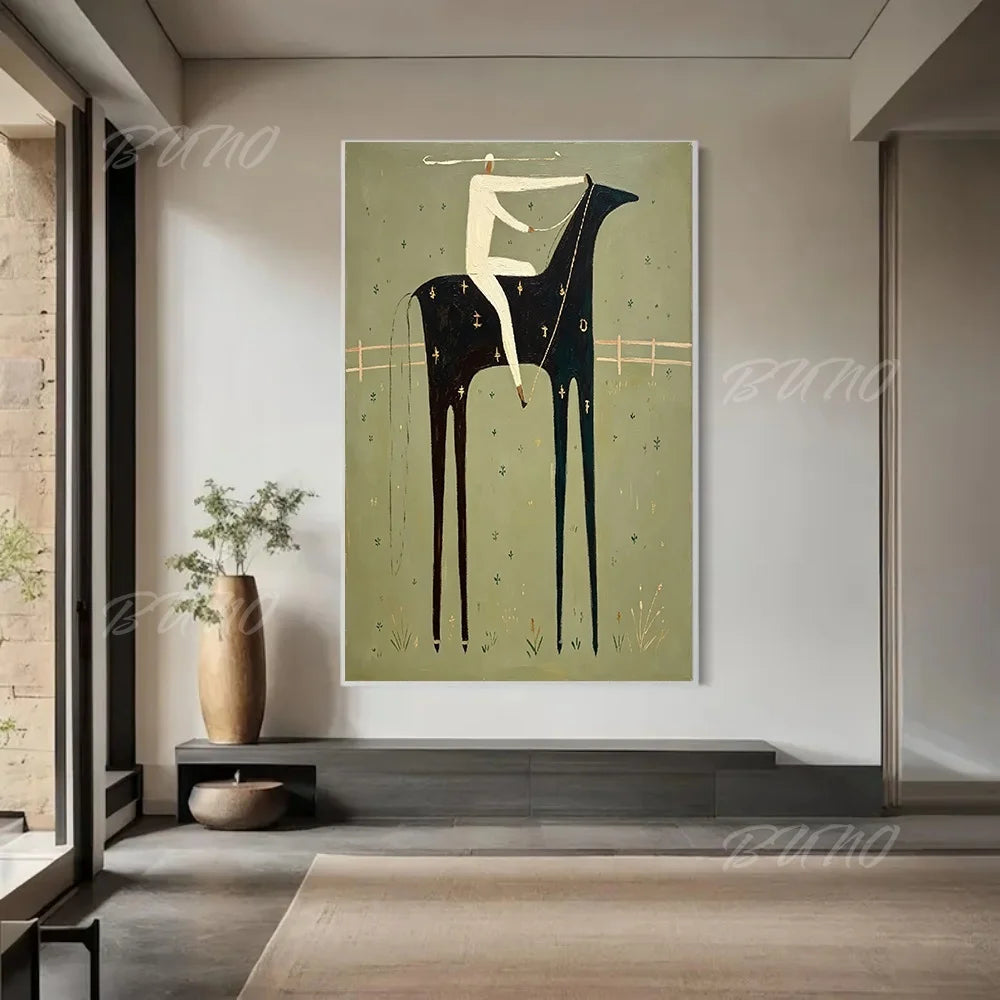 Mid-Century Modern Horse Art