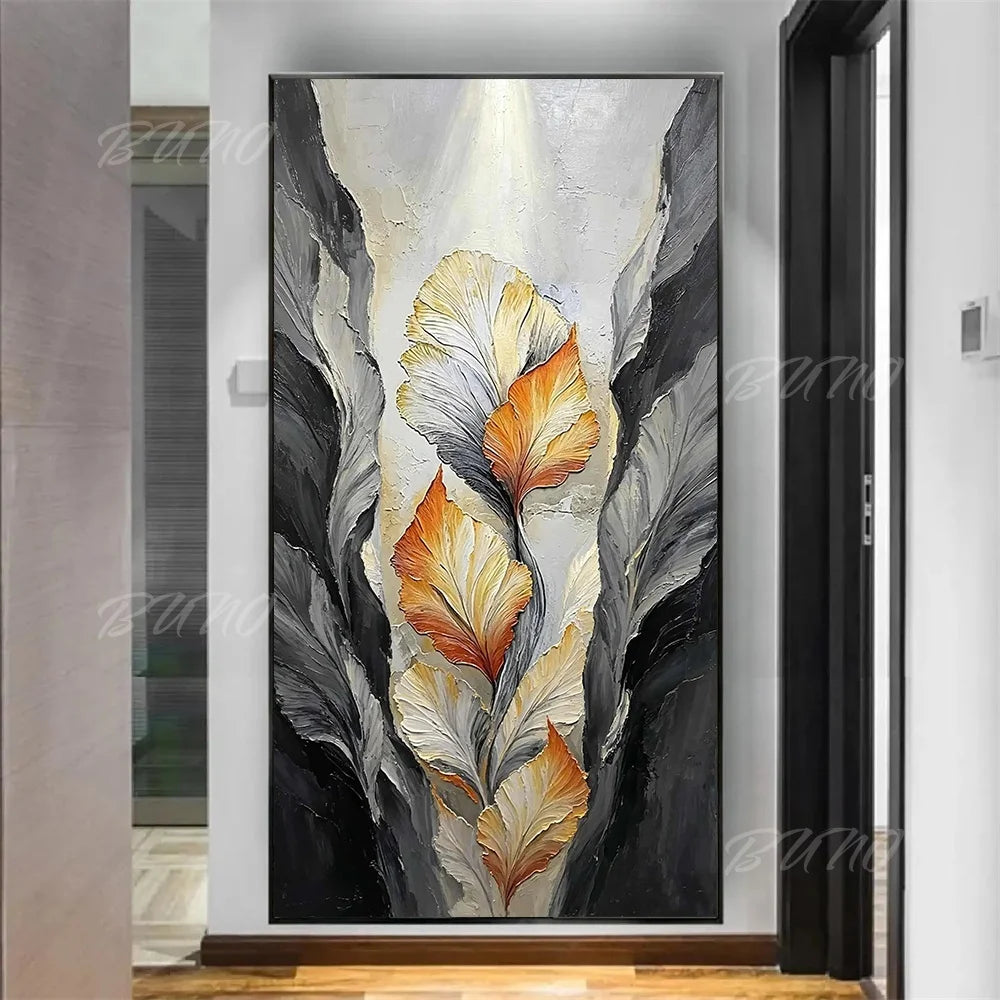 Luxury Gold Floral Painting