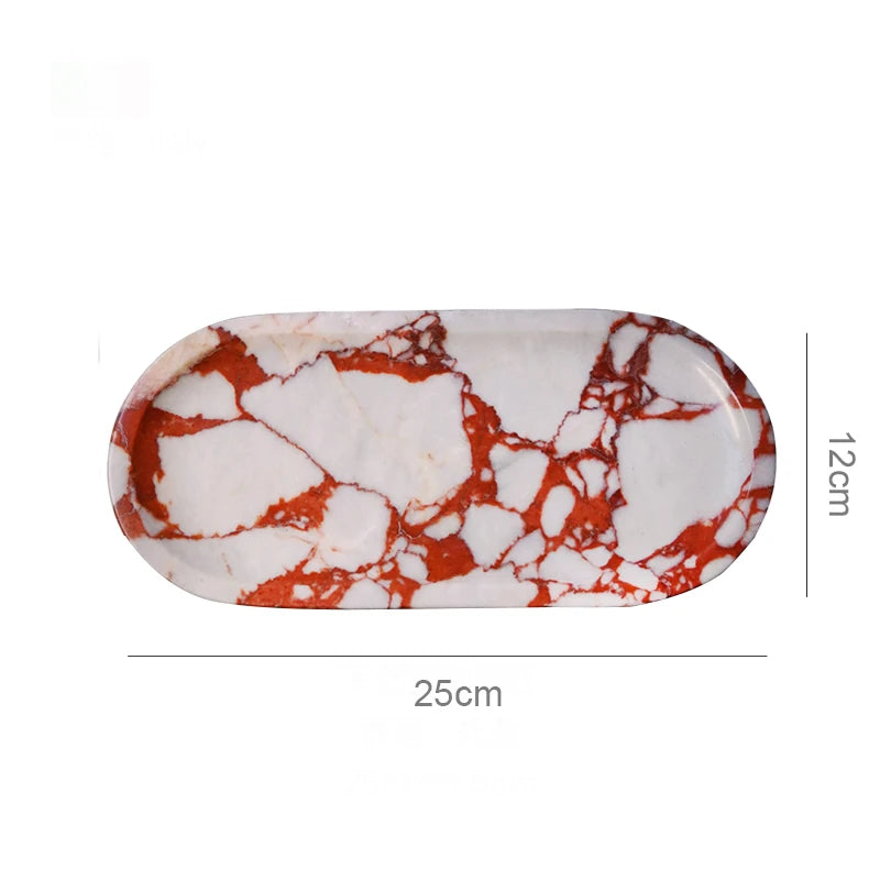 Real Luxurious Marble Vanity Tray