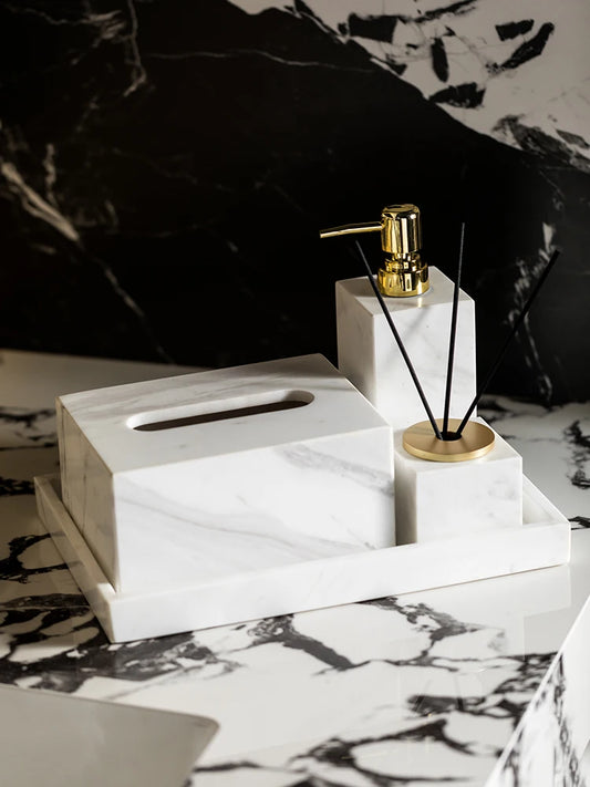 Volakos White Natural Marble Bathroom