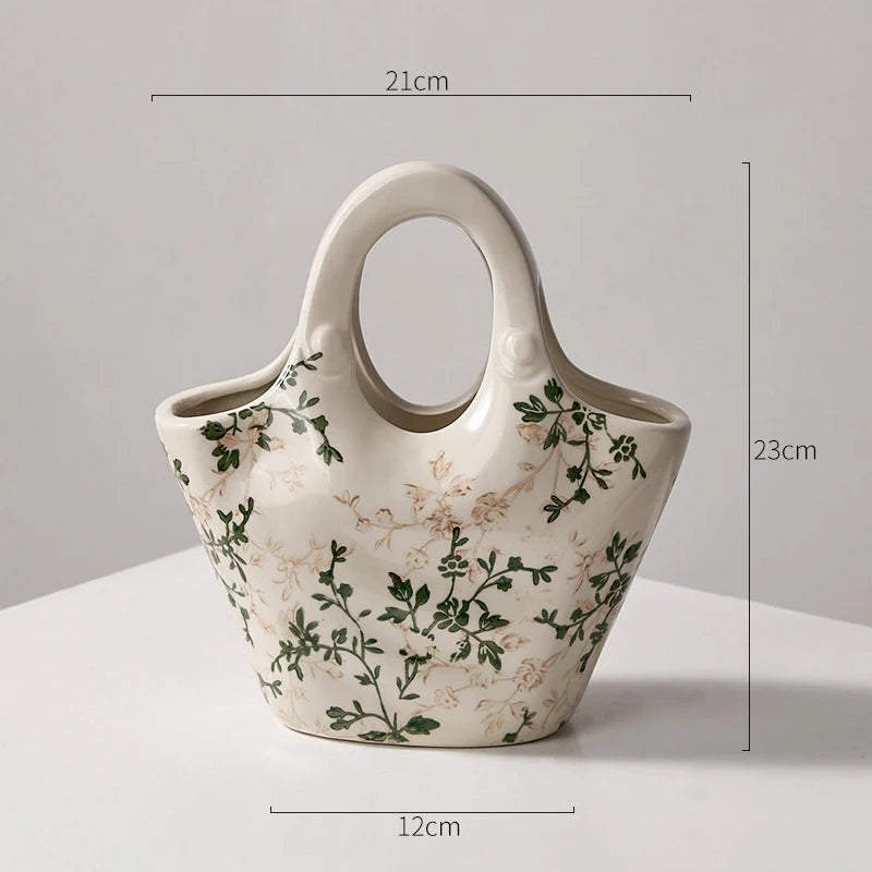 Ceramic Bag Vase