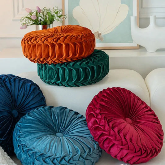 Red Velvet Pumpkin Cushion