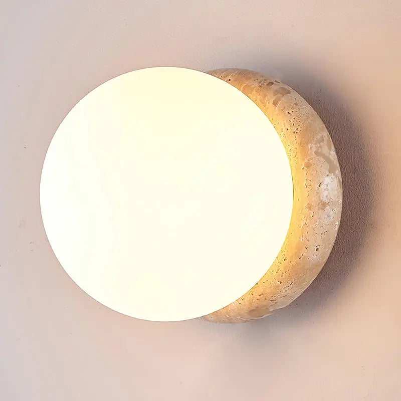 Yellow Cave Stone Outdoor Wall Lamp