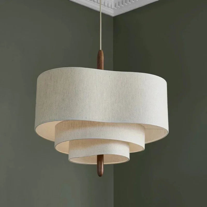 Japan Retro Fabric Chandelier Wabi