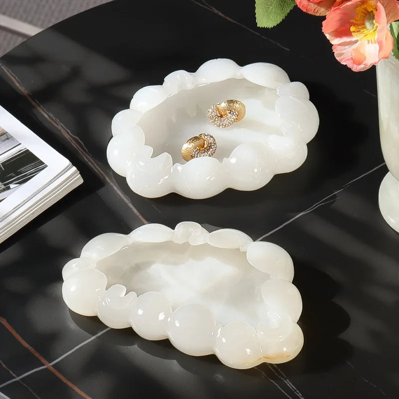 White Onyx Jewellery Tray
