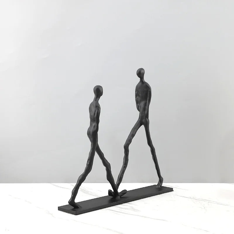 Walking Figure Iron Sculpture