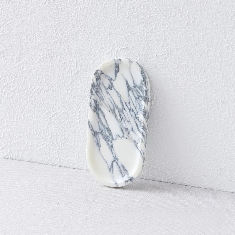 Marble Oval Vanity Tray