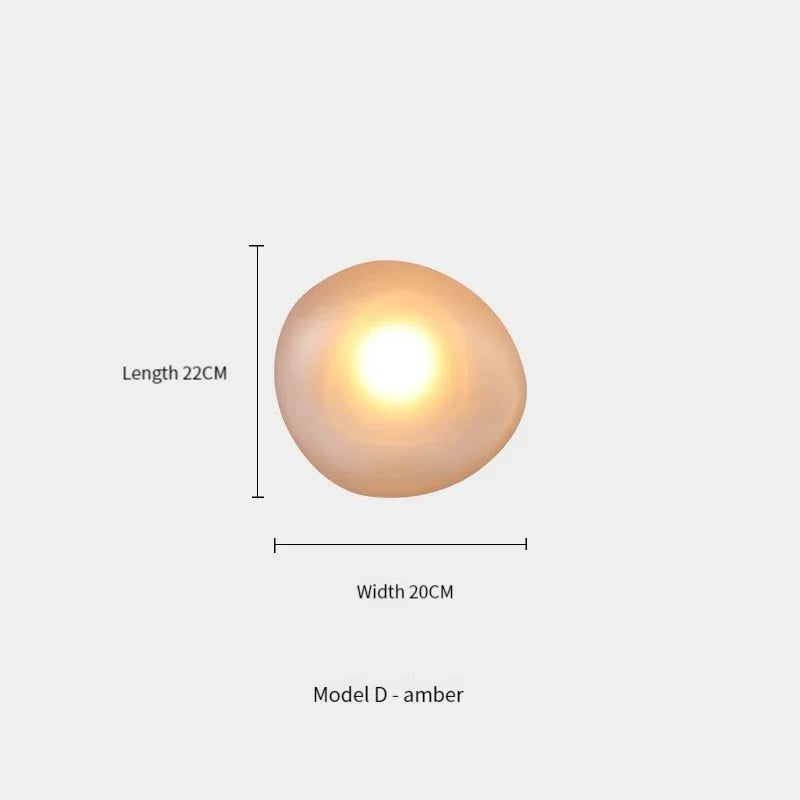 Nordic Designer Wall Lamp Pebble