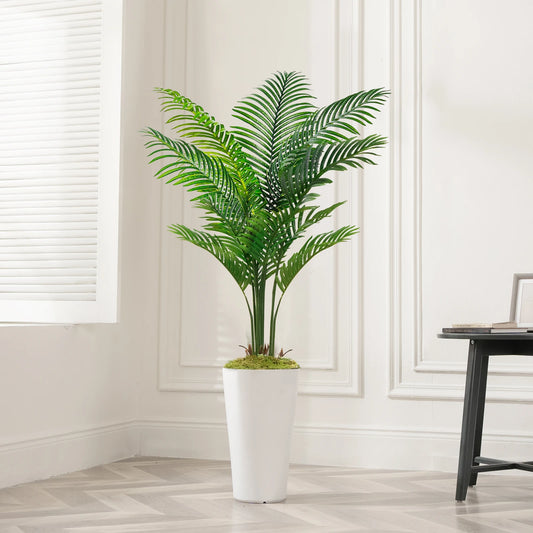 Palm Tree in White Pot
