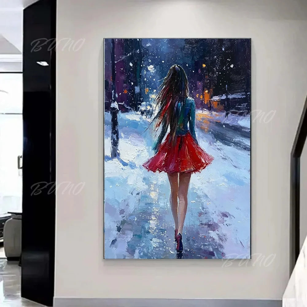 Figure Palette Knife Art