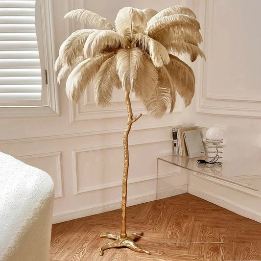 Feather LED Floor Lamp Nordic