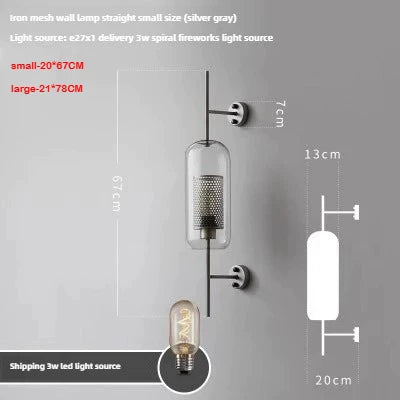 Glass Globe Bedside Sconce