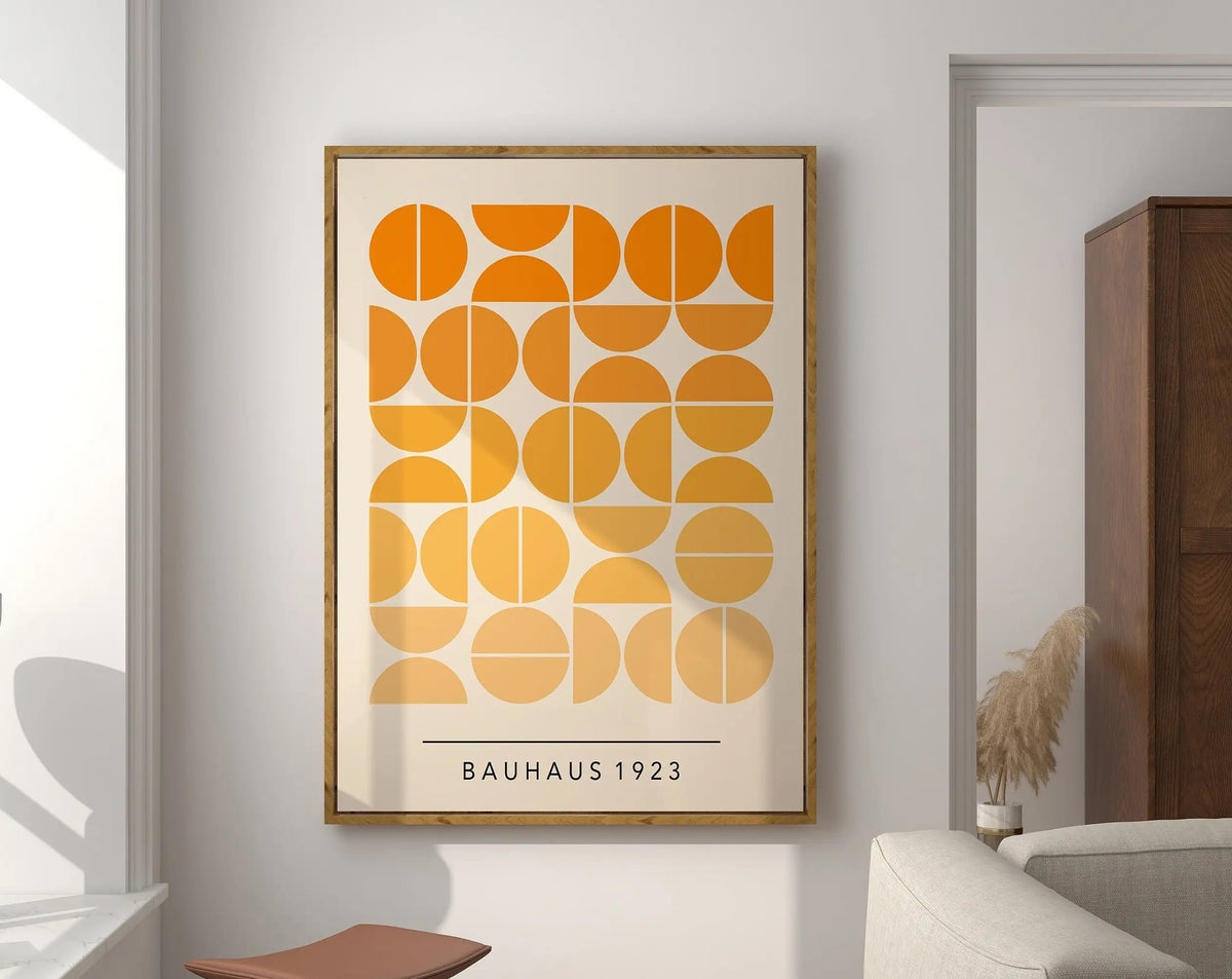 Bauhaus Geometric Poster