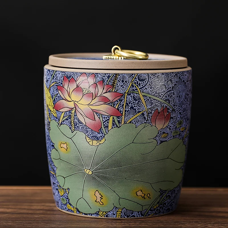 Ceramic Sealed Tea Jar
