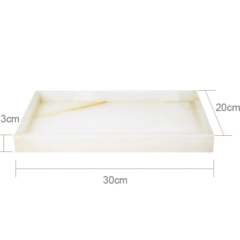 White Onyx Marble Bath Trio