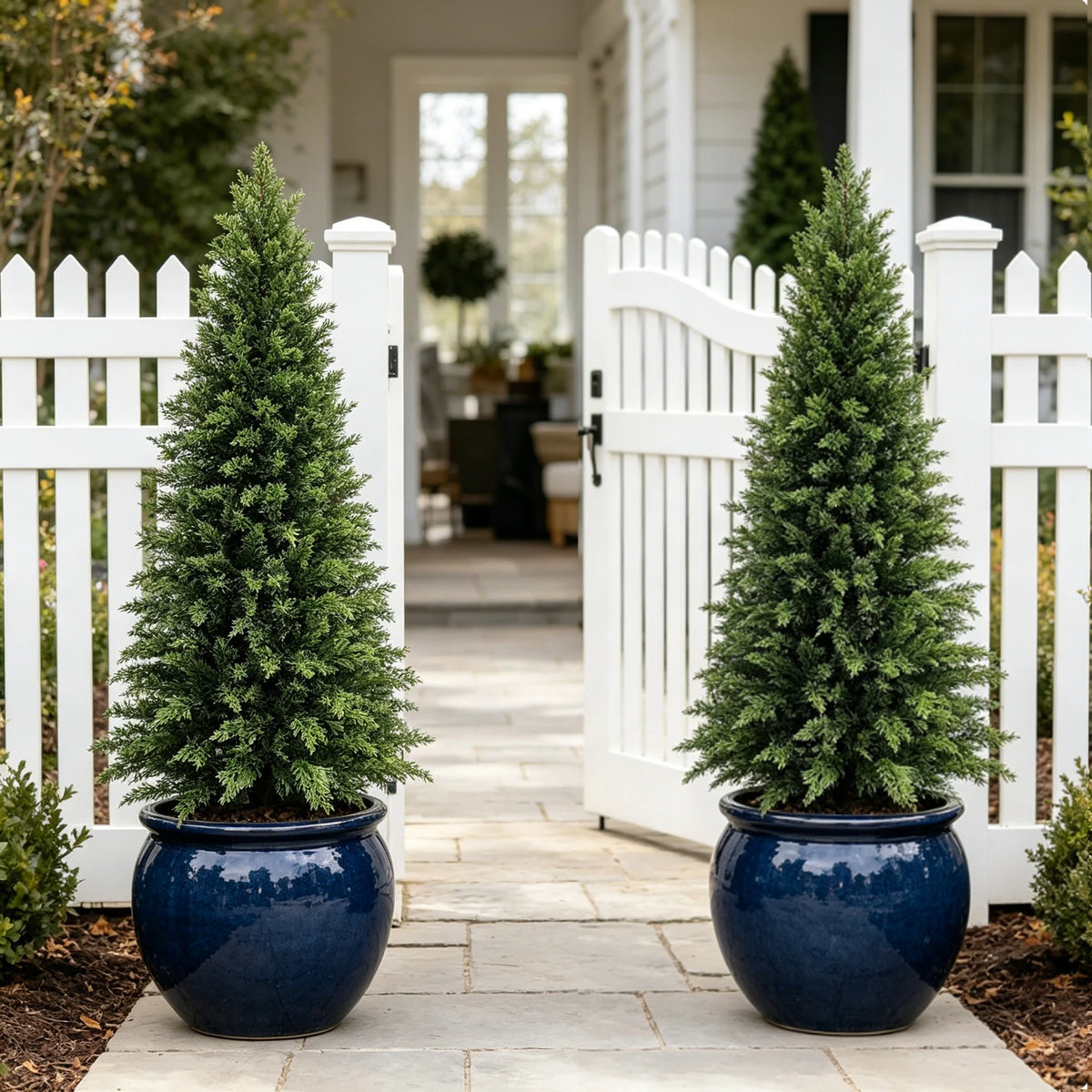 Faux Cedar Topiary Tree
