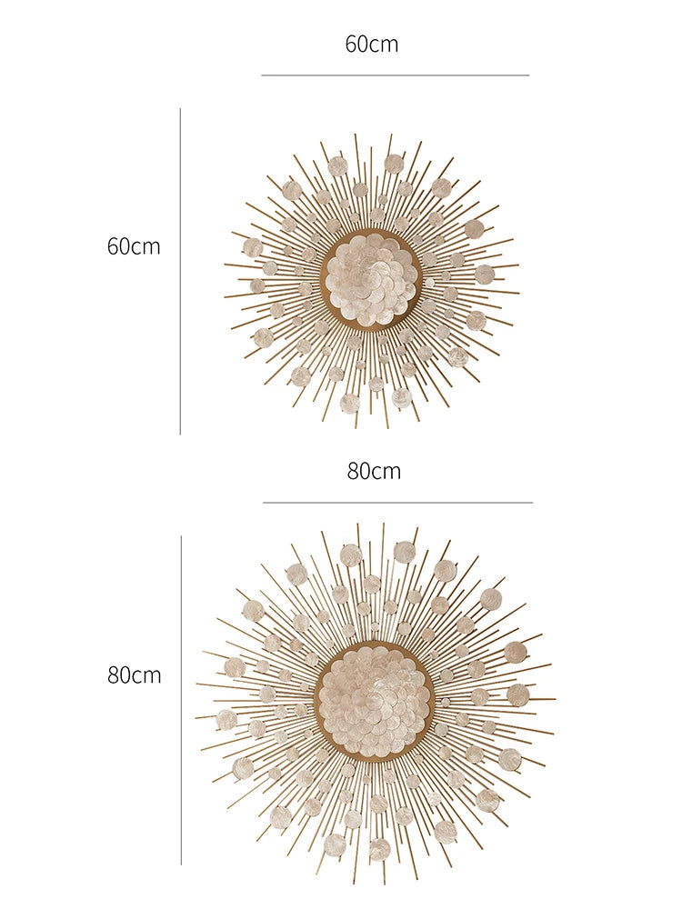 Golden Sun Wall Decor