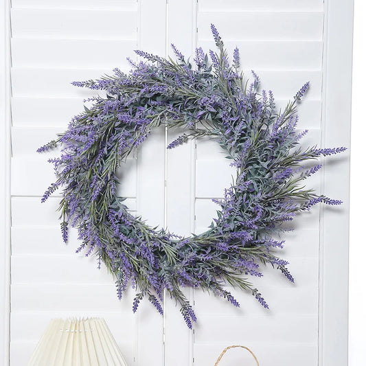 Artificial Lavender Wreath