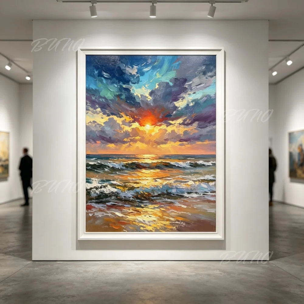 Sunset Beach Palette Painting