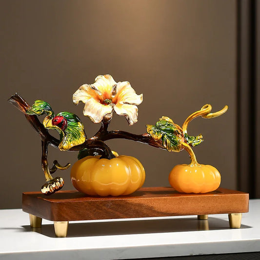 Enamel Pumpkin Ornament