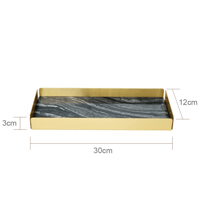 Tree Black Natural Marble Set