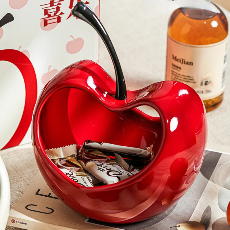 Three-dimensional Apple Ceramic Storage Tray