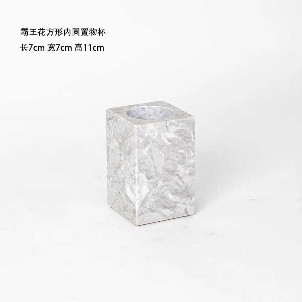Pitaya Flower Marble Vanity Set