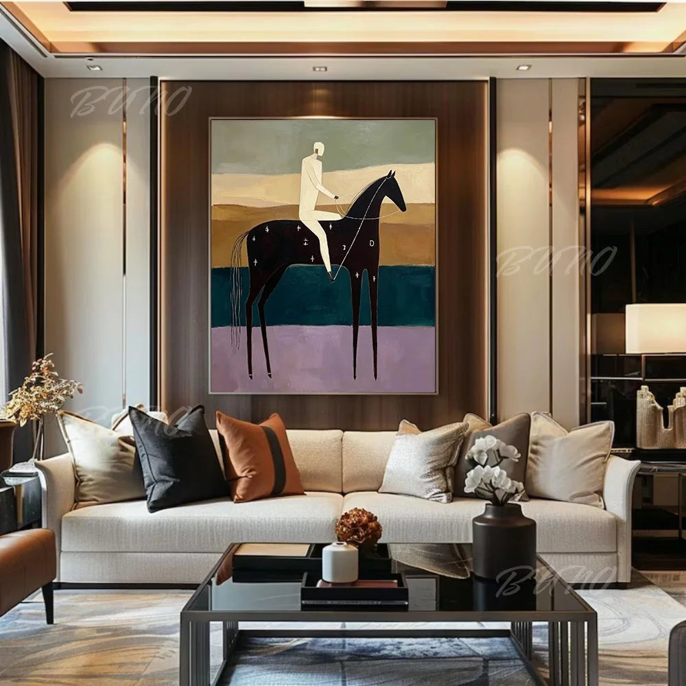 Mid-Century Modern Horse Art