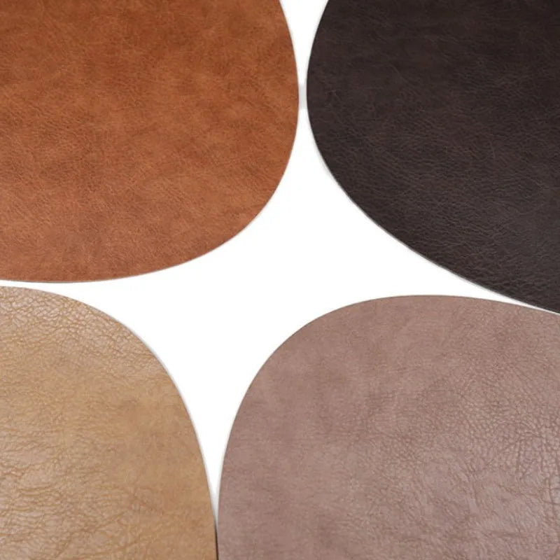 Cowhide Placemat and Coaster Set
