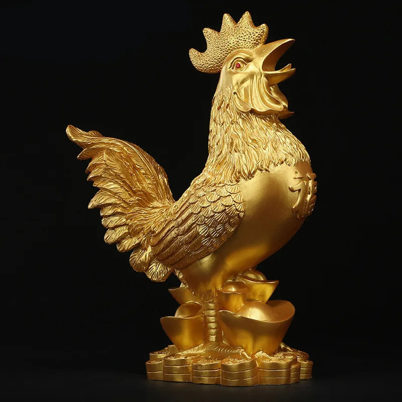 Golden Rooster Statue