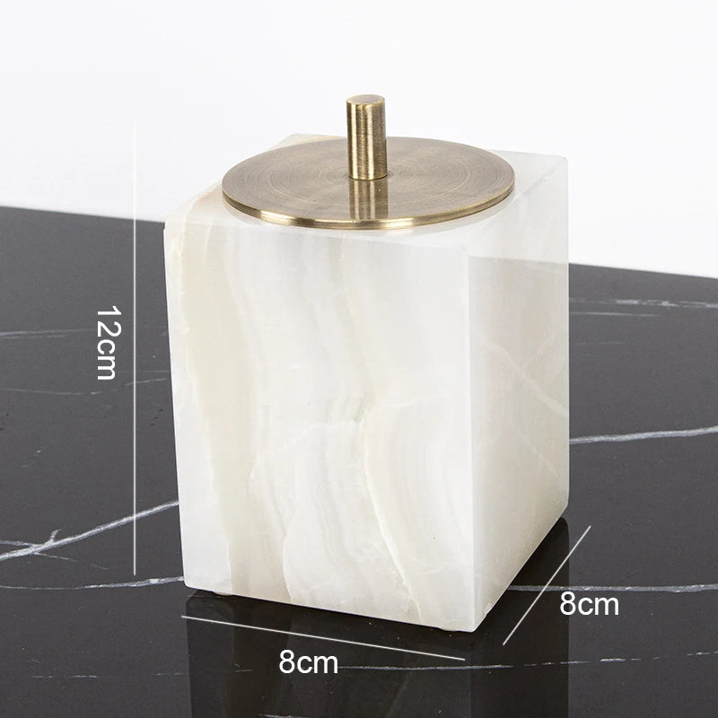 White Onyx Vanity Set