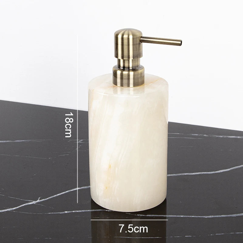 White Onyx Vanity Set