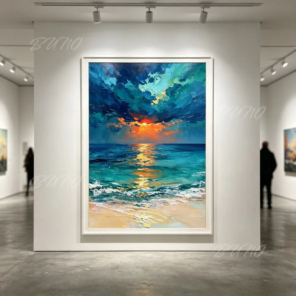 Sunset Beach Palette Painting