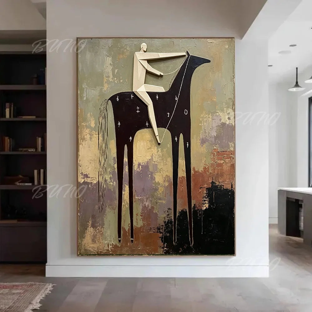 Mid-Century Modern Horse Art