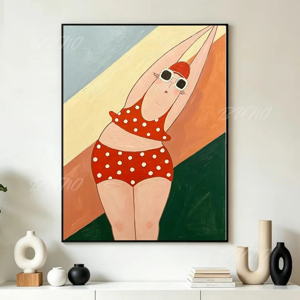 Bathing Lady Palette Painting