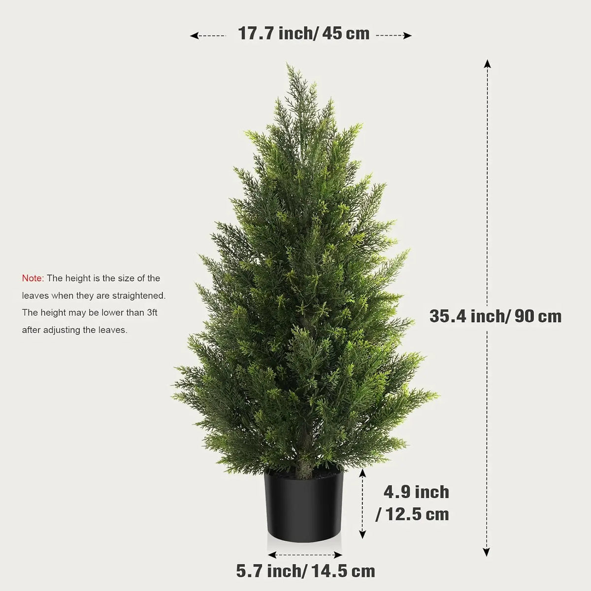 Artificial Cedar Topiary Tree Faux