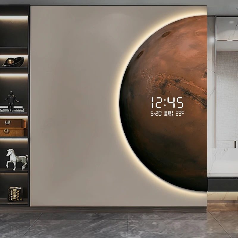 Planet Clock Mural