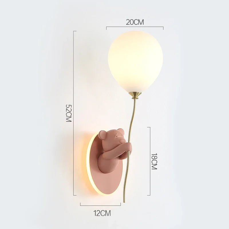 Bear Balloon Wall Lamp