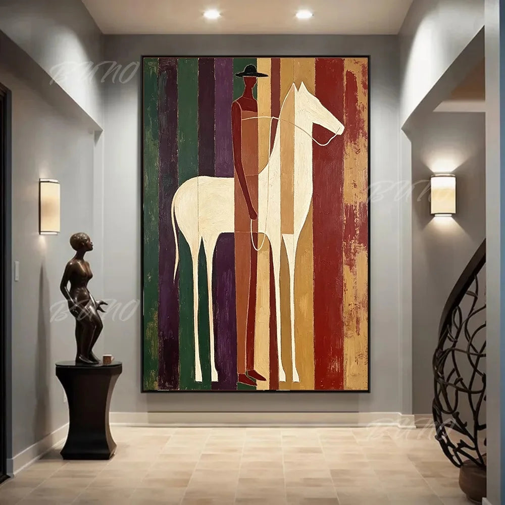 White Horse Palette Painting