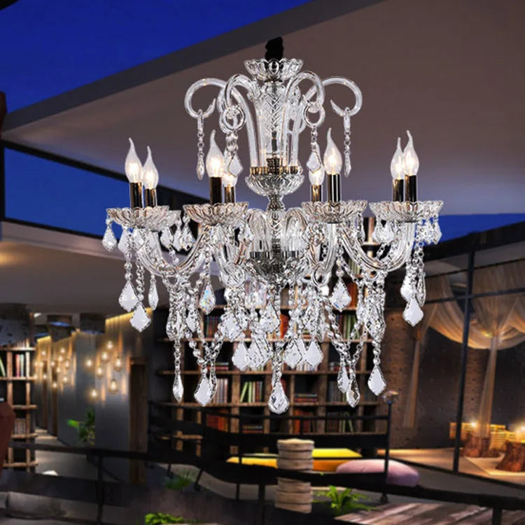Grand Crystal LED Chandelier