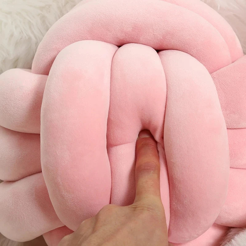 Lilac Knot Globe Plush Cushion